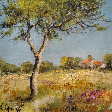 Painting Paysage en Provence by Sannier Daniel | Painting Impressionism Oil Landscapes, Pop icons