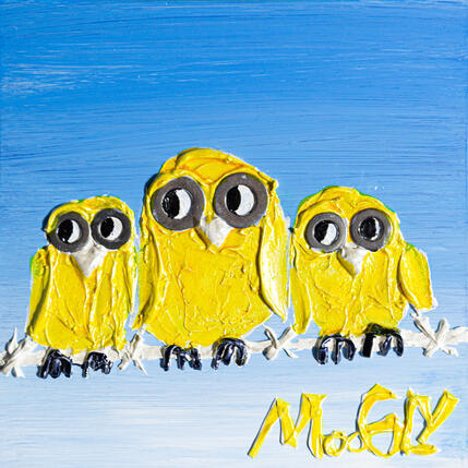 Peinture À Babordus par Moogly | Tableau Art Singulier Acrylique, Pigments, Résine Animaux