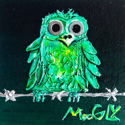 Painting Absorbus by Moogly | Painting Raw art Acrylic, Pigments, Resin Animals
