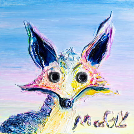 Painting Féériqus by Moogly | Painting Raw art Acrylic, Pigments, Resin Animals