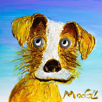 Painting Mordicus by Moogly | Painting Raw art Acrylic, Pigments, Resin Animals