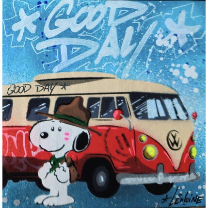 Peinture SNOOPY FOREST par Lemoine Mael | Tableau Pop-art Acrylique, Graffiti Icones Pop