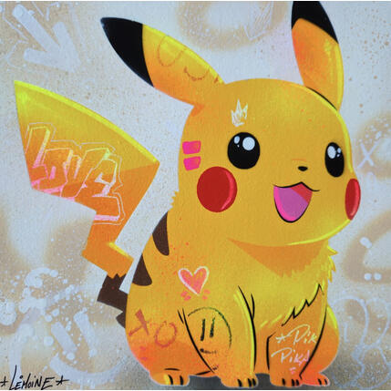 Peinture PIKACHU par Lemoine Mael | Tableau Pop-art Acrylique, Graffiti Icones Pop