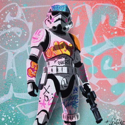 Peinture CLONE 5361 par Lemoine Mael | Tableau Pop-art Acrylique, Graffiti Icones Pop