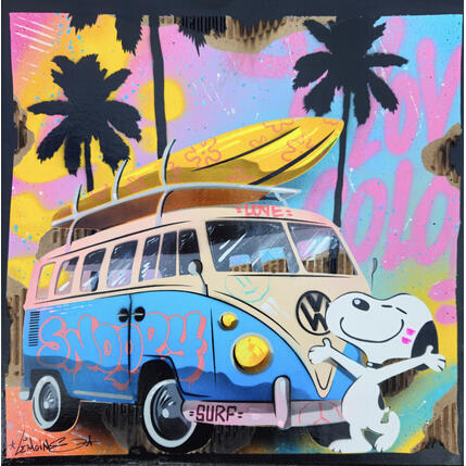 Painting GOOD DAY by Lemoine Mael | Painting Pop-art Acrylic, Graffiti Pop icons