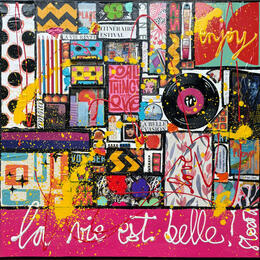 Peinture La vie est belle ! par Costa Sophie | Tableau