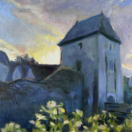Painting Château du Plessis-Macé by Marais Simon | Painting