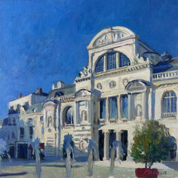 Painting Théâtre d'Angers by Marais Simon | Painting