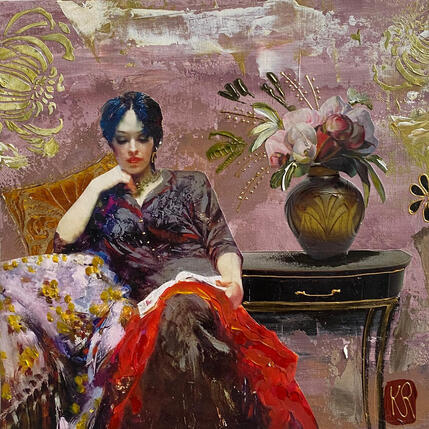 Painting Quelques mots  by Romanelli Karine | Painting