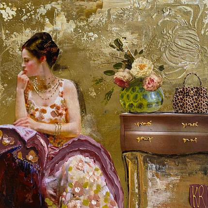 Painting Le bouquet de Loli  by Romanelli Karine | Painting