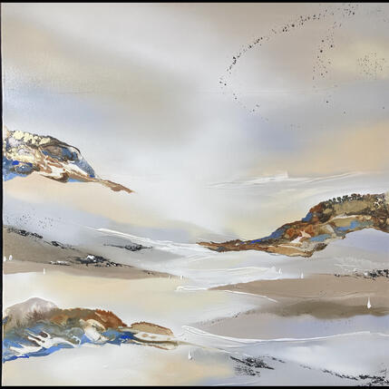 Painting 985 by Naen | Painting Abstract Acrylic, Ink