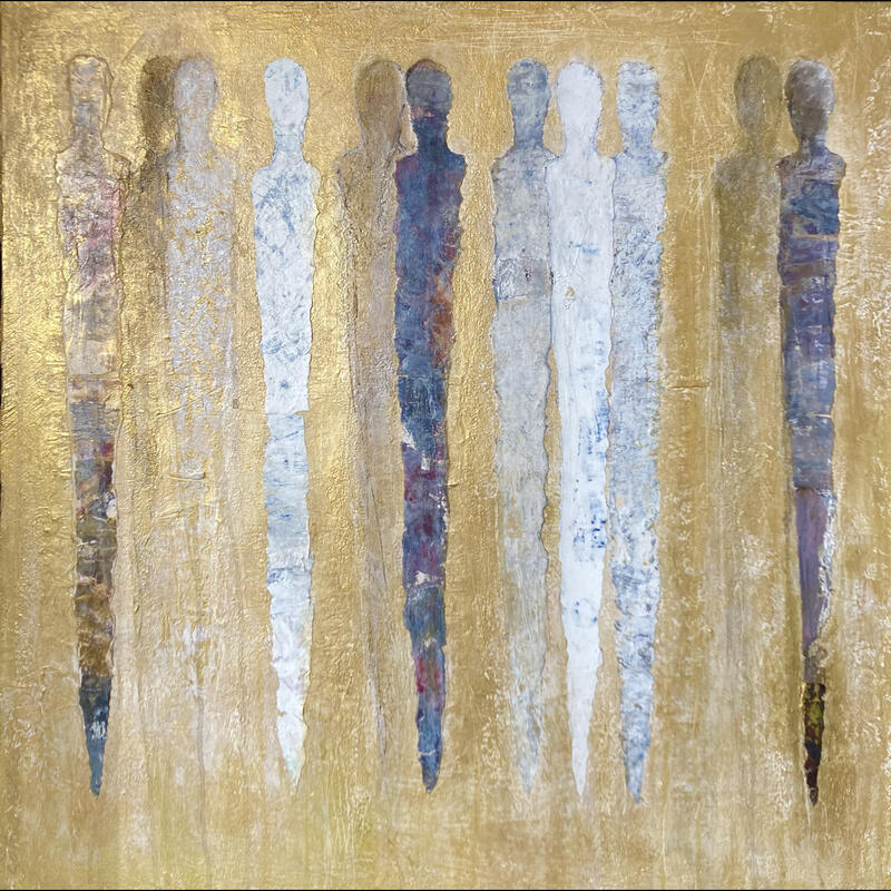 Painting Osteria by Rocco Sophie | Painting Raw art Acrylic Gluing Sand