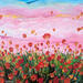 Painting Amour de coquelicots by Amblard Florence | Painting Landscapes Nature Acrylic