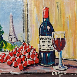 Pintura UN VERRE DE VIN A PARIS por Euger | Pintura