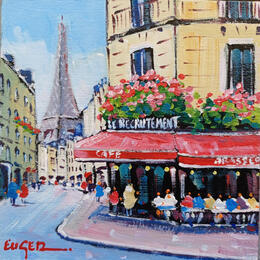 Pintura RUE SAINT DOMINIQUE A PARIS por Euger | Pintura