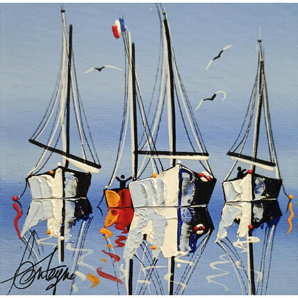 Painting Journée salée by Fonteyne David | Painting Figurative Acrylic