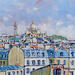 Painting MONTMARTRE by Euger | Painting Figurative Landscapes Urban Architecture Oil