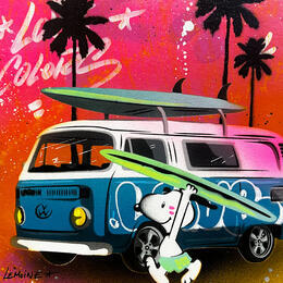 Peinture Chaleur tropicale par Lemoine Mael | Tableau Pop-art Acrylique, Graffiti Icones Pop