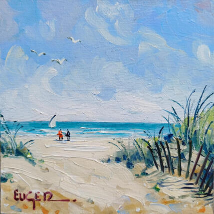 Painting LA MER ET LES DUNES by Euger | Painting