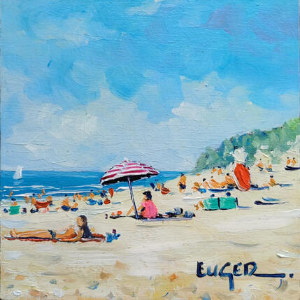 Pintura PLAGE AU TOUQUET por Euger | Pintura
