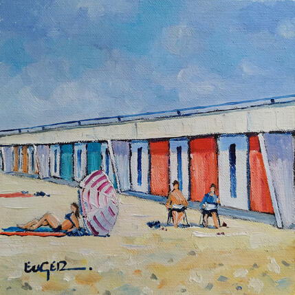 Gemälde  DETENTE SUR LA PLAGE von Euger | Gemälde