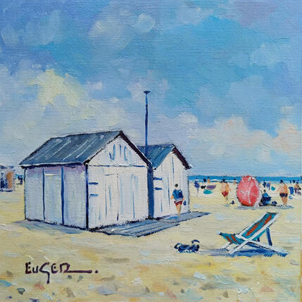Pintura CABINES BLANCHES AU TOUQUET por Euger | Pintura