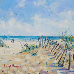 Painting DUNES ET GANIVELLES by Euger | Painting