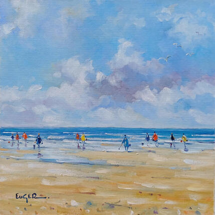 Pintura  BASSE MER AU TOUQUET  por Euger | Pintura