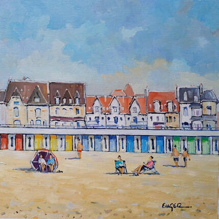 Pintura CABINES ET MAISONS AU TOUQUET por Euger | Pintura