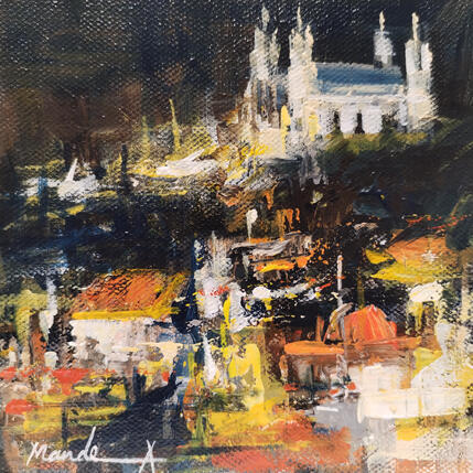 Gemälde Lyon moonlight von Mande | Gemälde