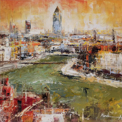 Painting Gentle horizon by Mande | Painting