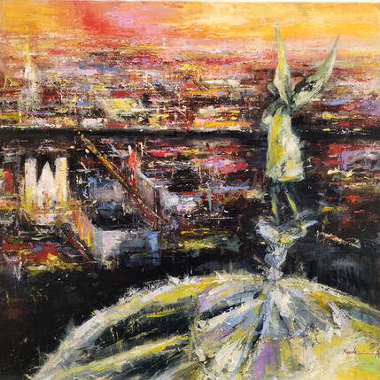 Peinture The sound of light par Mande | Tableau