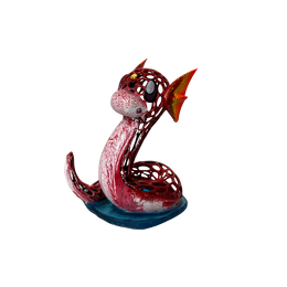 Sculpture MIIUIDRACO ROUGE par Shenoda | Sculpture Pop-art Graffiti, Résine