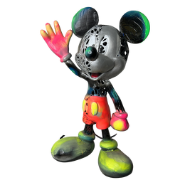Sculpture HI! MICKEY by Shenoda | Sculpture Pop-art Graffiti, Resin