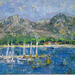 Painting La baie de Calvi by Vaudron | Painting Figurative