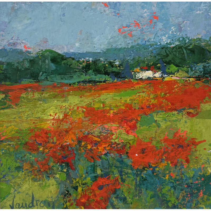 Peinture Sur la route de Puget par Vaudron | Tableau Figuratif