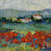 Painting De l'atelier, les coquelicots by Vaudron | Painting Figurative