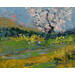 Painting L'amandier du champs d'en bas by Vaudron | Painting Figurative