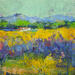 Painting Les lavandes dans le Luberon by Vaudron | Painting Figurative