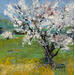 Painting L'amandier de Lilou by Vaudron | Painting Figurative