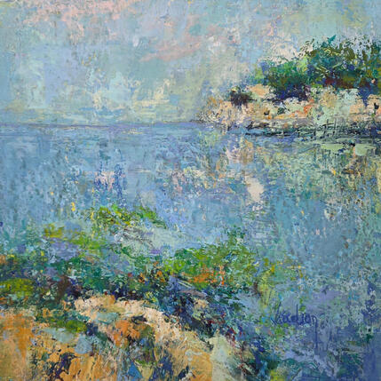 Gemälde La petite calanque von Vaudron | Gemälde Figurativ Pop-Ikonen