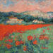 Painting Les coquelicots à Lauris by Vaudron | Painting Figurative