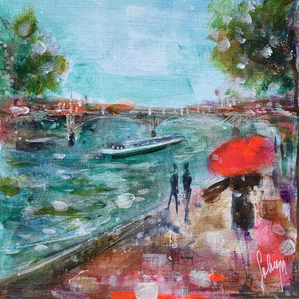 Pintura Parisian walk por Solveiga | Pintura