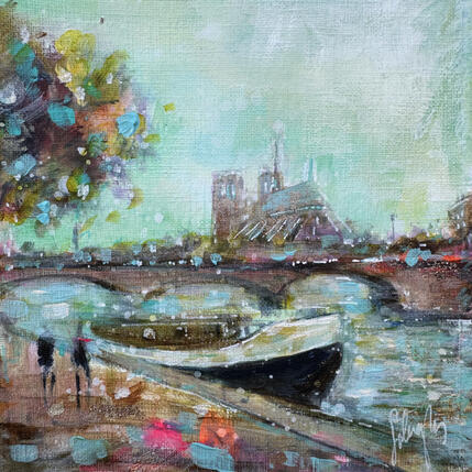 Pintura Ballade parisienne por Solveiga | Pintura