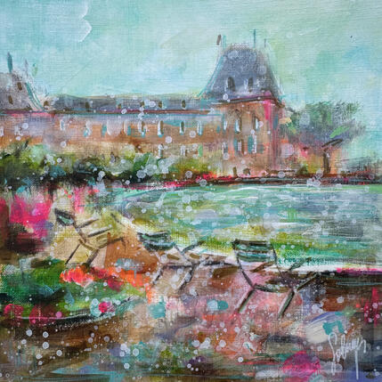 Pintura Le bassin des Tuileries por Solveiga | Pintura