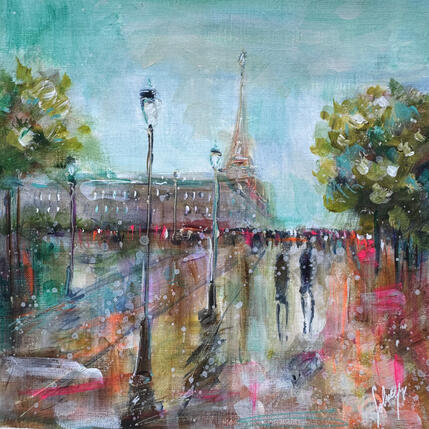 Pintura Les vacances parisiennes  por Solveiga | Pintura