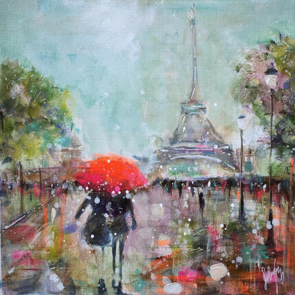 Pintura Mon beau Paris  por Solveiga | Pintura