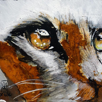 Peinture Dans tes yeux par De Géa Olivier  | Tableau