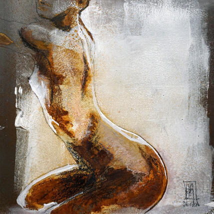 Peinture Ta peau dans la lumière par De Géa Olivier  | Tableau