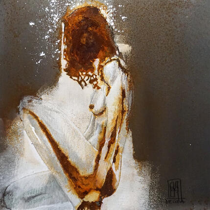 Peinture La fille dans les étoiles par De Géa Olivier  | Tableau